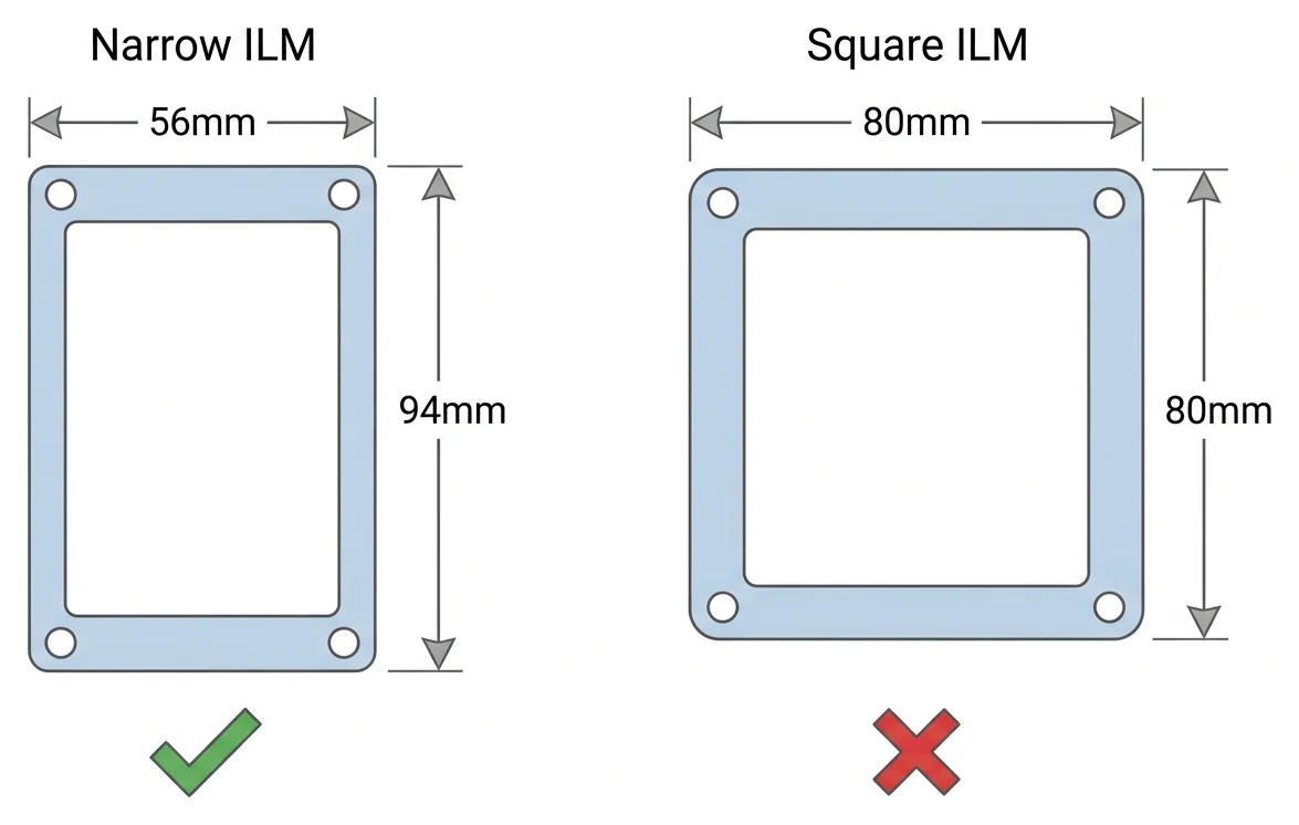 Narrow ILM vs Square ILM 비교 — Z11PR-D16은 Narrow ILM이다